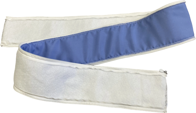 Cover Insulated 1600*100 Steam Hose Blue (Sky Blue Non-elastic Fabric + P-300 + No.5 Fine-tooth Zipper)