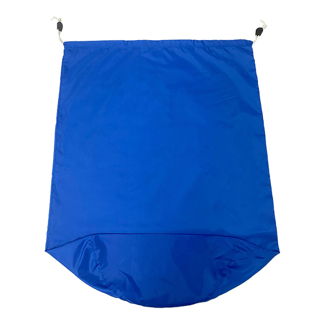  Double Drawstring Extra Large Cylindrical Blue Laundry Bag 